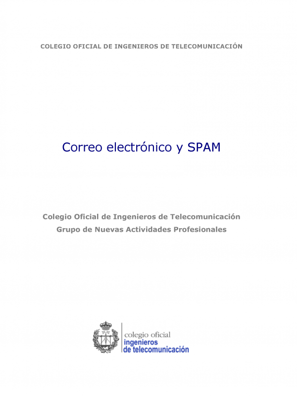 Correo Electrónico y SPAM. (Año publicación: 2005)  