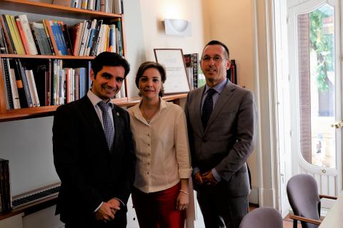 Encuentro con el Director de la División de Telecomunicaciones de Eurocontrol en la sede del COIT