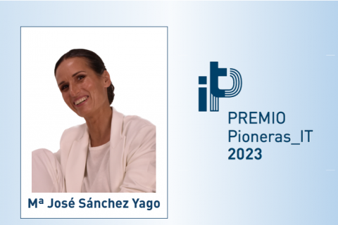 María José Sánchez Yago, ganadora del premio Pioneras_IT 2023