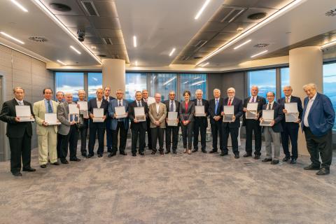 El COIT y la AEIT celebran San Gabriel con un homenaje a los Ingenieros de Telecomunicación que cumplen 50 años de profesión