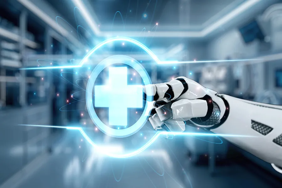 Mano robotica salud digital IA