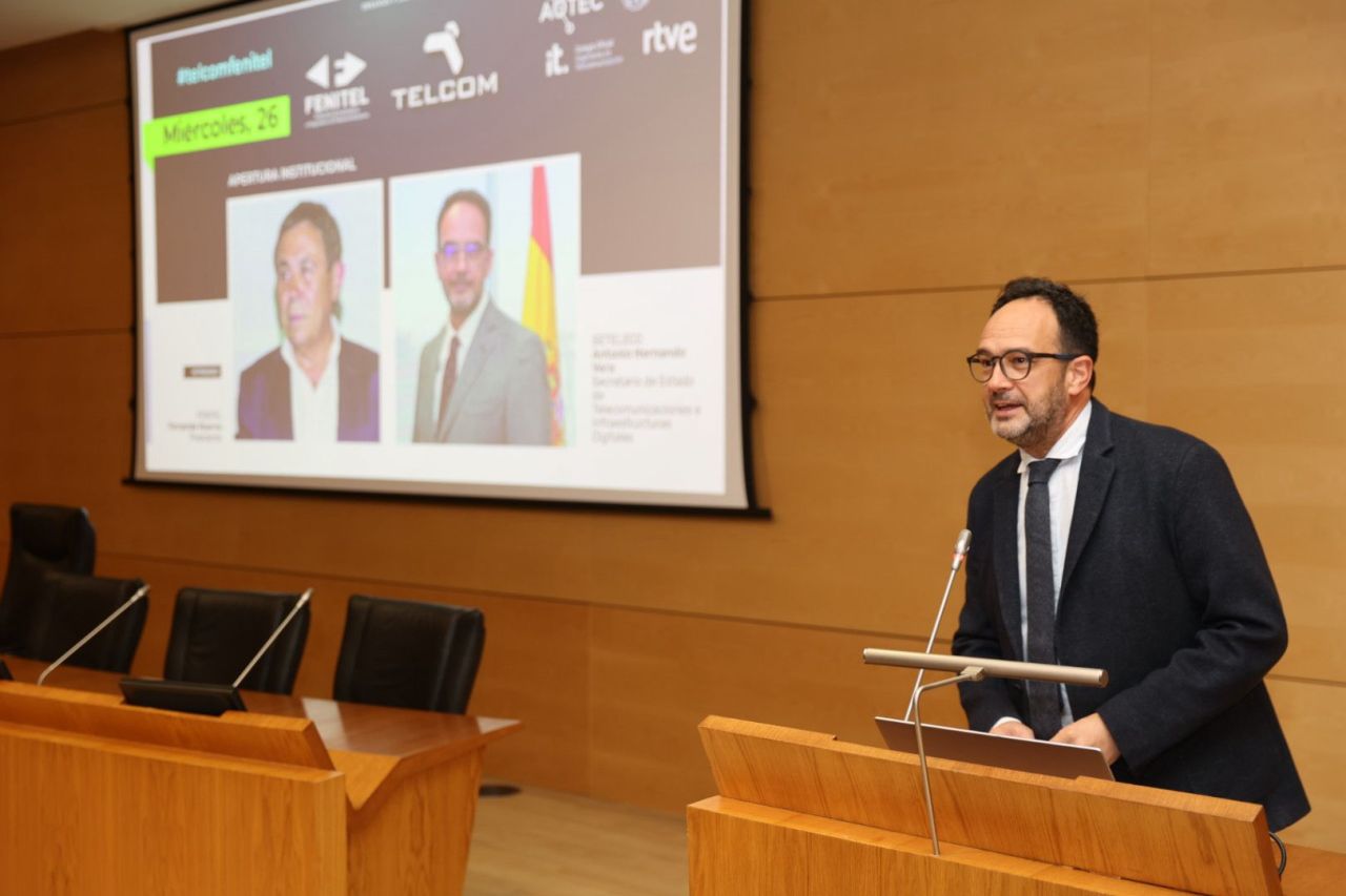 Antonio Hernando, secretario de Estado de Telecomunicaciones e Infraestructuras Digitales
